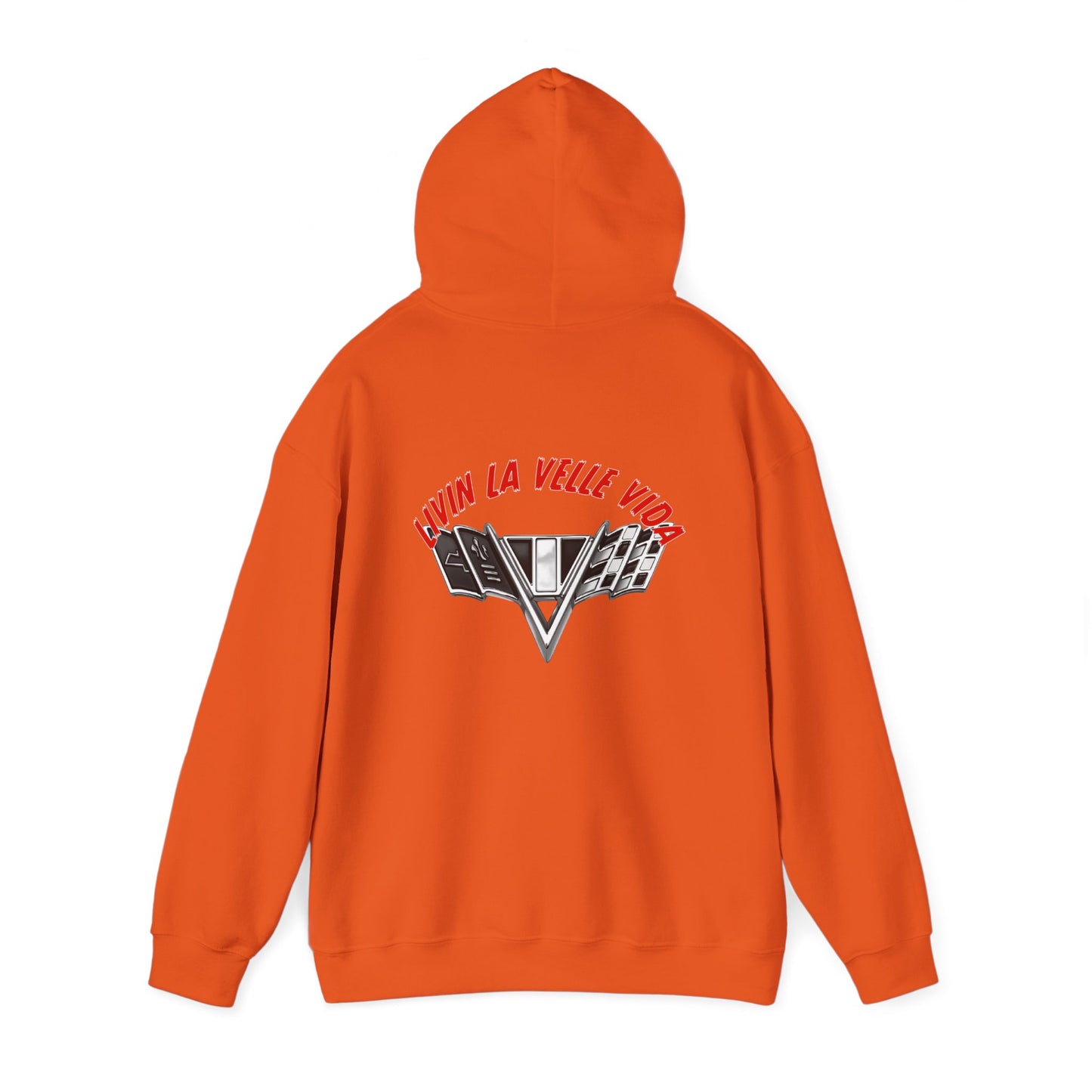 Unisex Heavy Blend™ Hooded Green Velle Vida Logo Sweatshirt