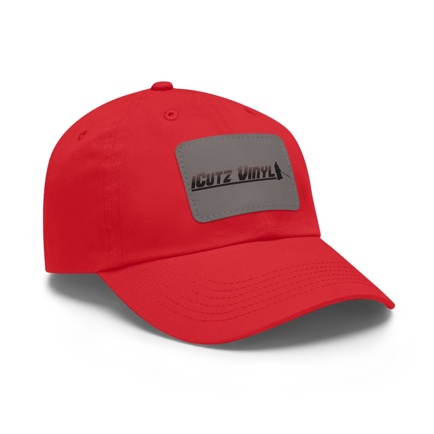 iCUTZ VINYL Dad Hat with Leather Patch (Rectangle)