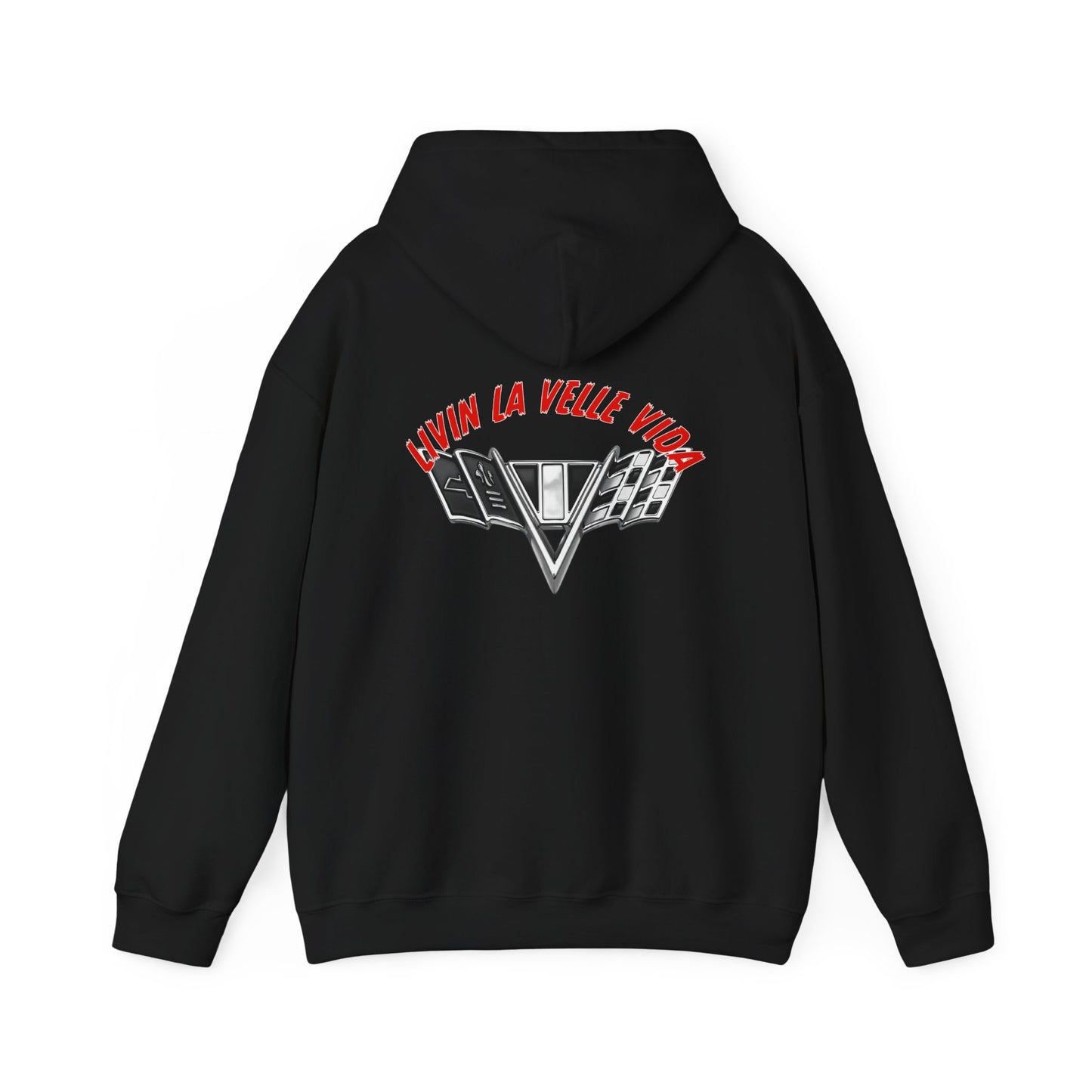 Unisex Heavy Blend™ Hooded Orange Velle Vida Logo Sweatshirt