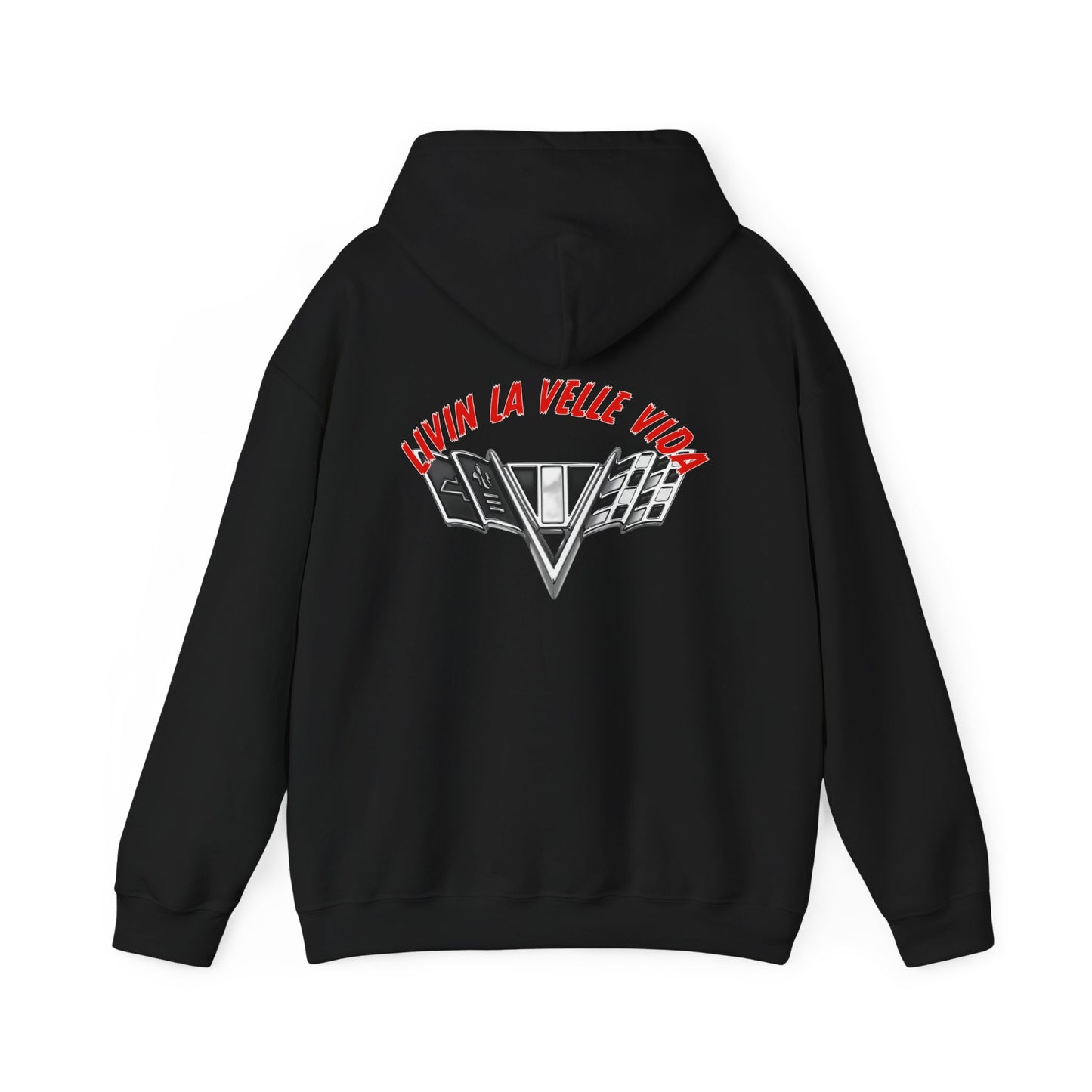 Unisex Heavy Blend™ Hooded Red Velle Vida Logo Sweatshirt
