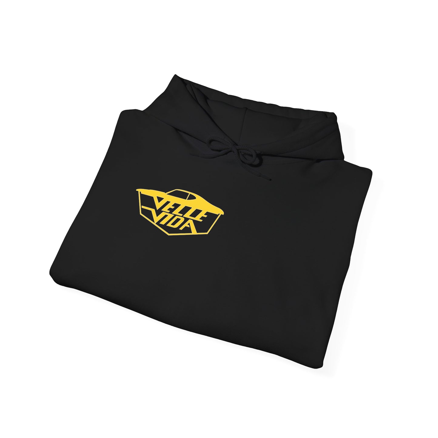 Unisex Heavy Blend™ Hooded Yellow Velle Vida Logo Sweatshirt