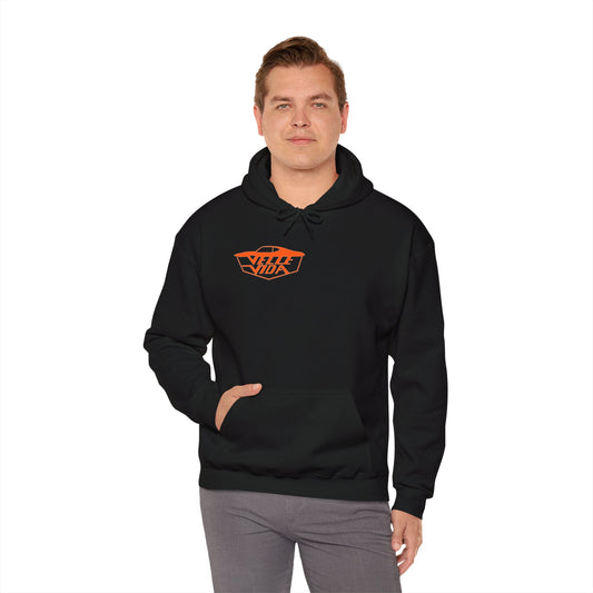 Unisex Heavy Blend™ Hooded Orange Velle Vida Logo Sweatshirt