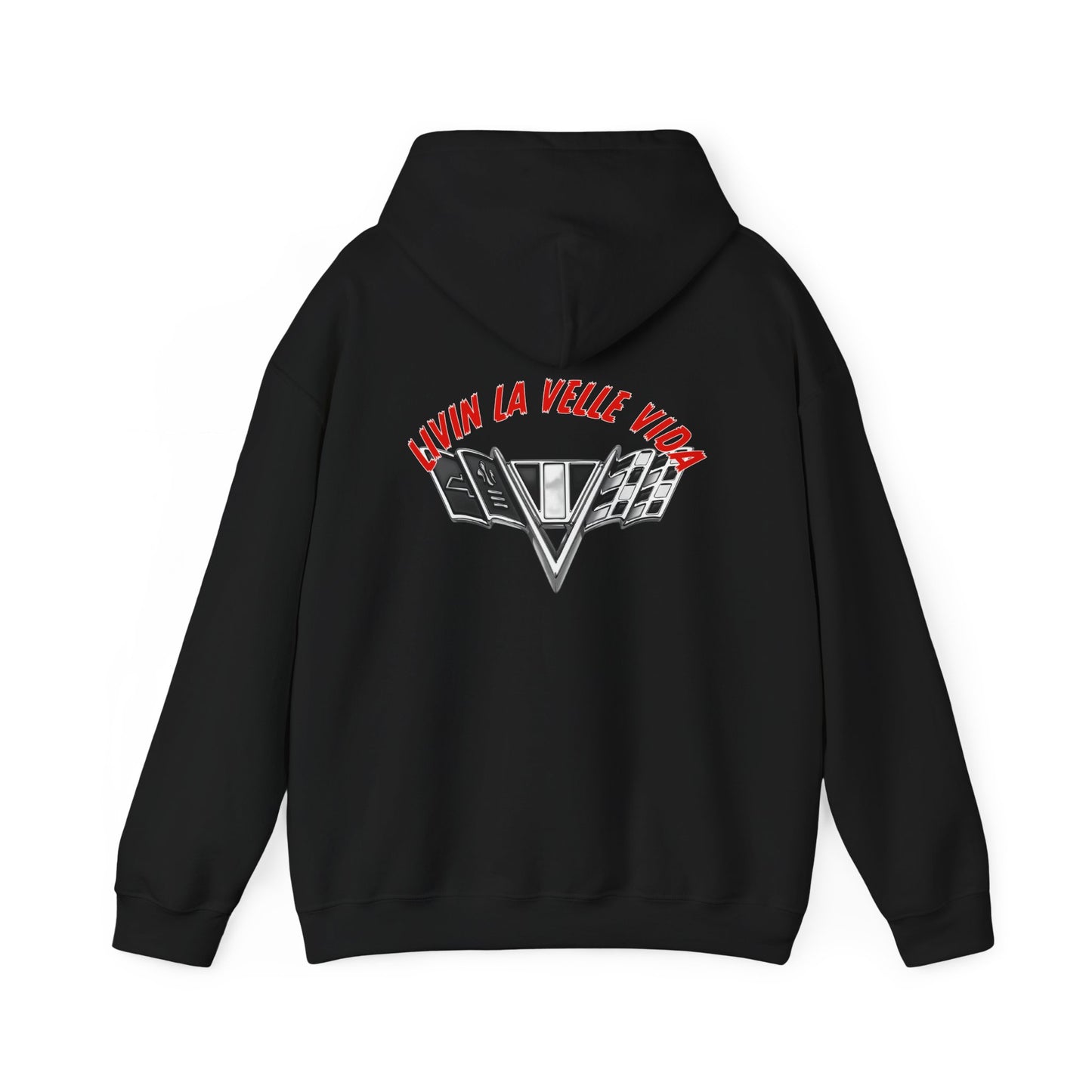 Unisex Heavy Blend™ Hooded Green Velle Vida Logo Sweatshirt