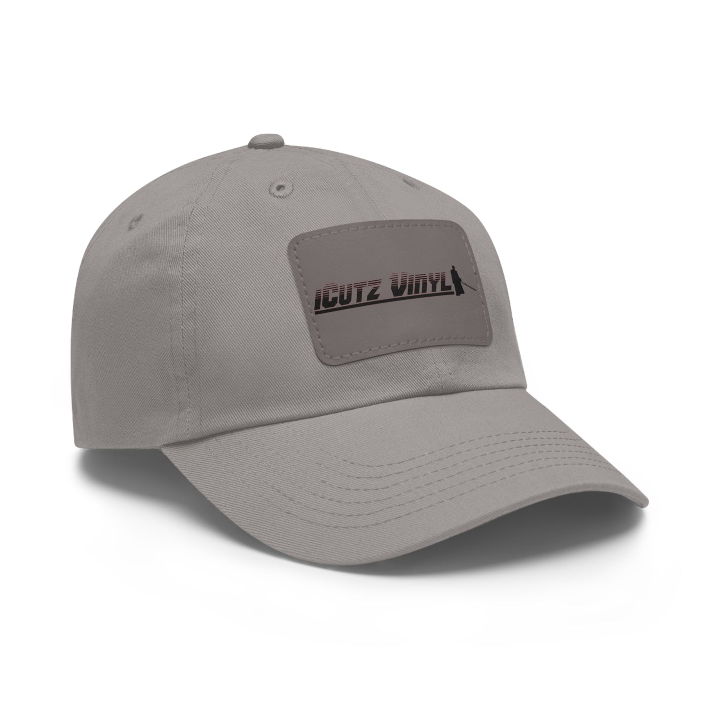 iCUTZ VINYL Dad Hat with Leather Patch (Rectangle)